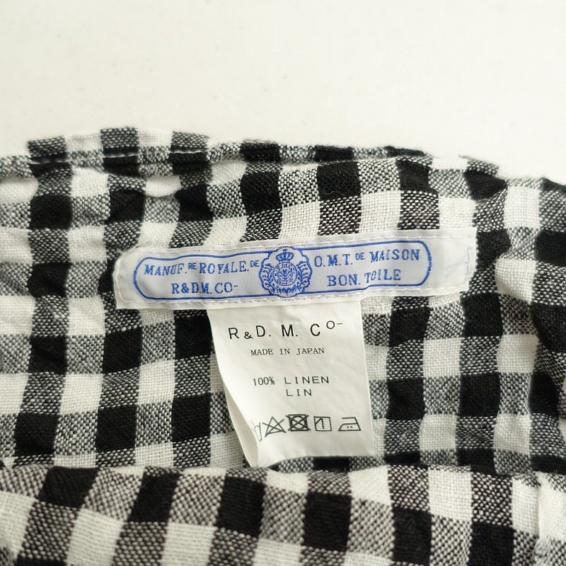 楽天市場】オールドマンズテーラー R&D.M.Co- ギンガムチェックリネン