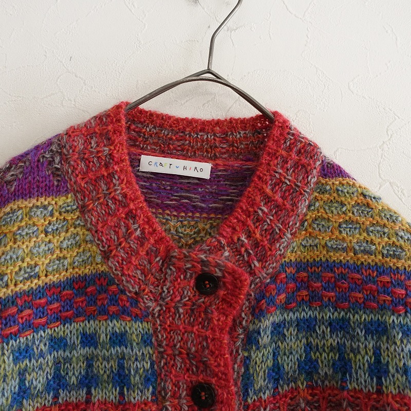 楽天市場】クラフトヒロ craft HIRO パッチワークデザインニット