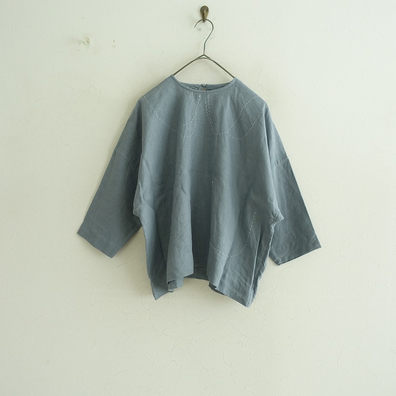 楽天市場】トワヴァーズ TOWAVASE リネン刺し子ブラウス 【中古