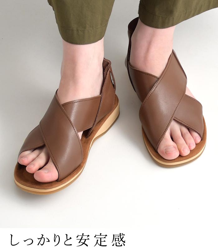 楽天市場】【5％OFFクーポンあり】日本製 クロスレザー サンダル 本革