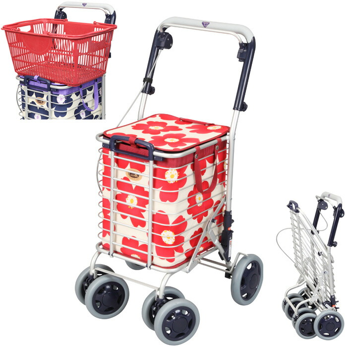 楽天市場】ショッピングカート シルバーカー 買い物 折りたたみ