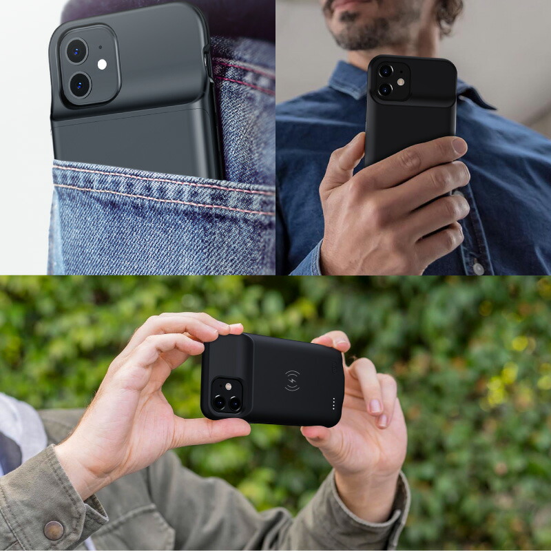 楽天市場】iPhone12ProMax バッテリー内蔵ケース MagSafe 無線充電