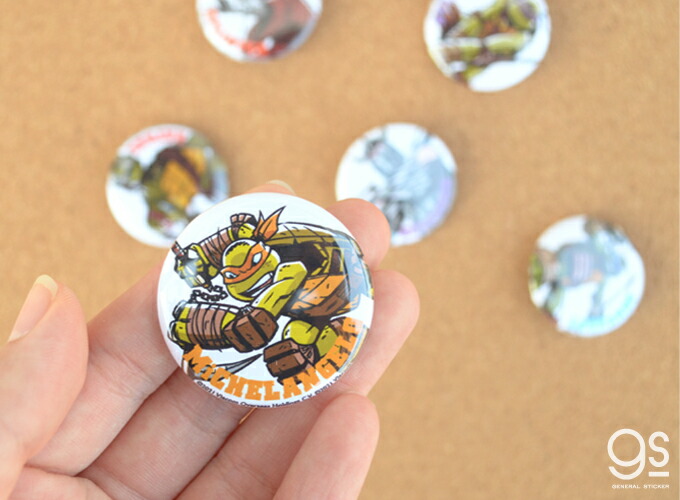 楽天市場】ミュータント・タートルズ 38mm缶バッジ ドナテロ