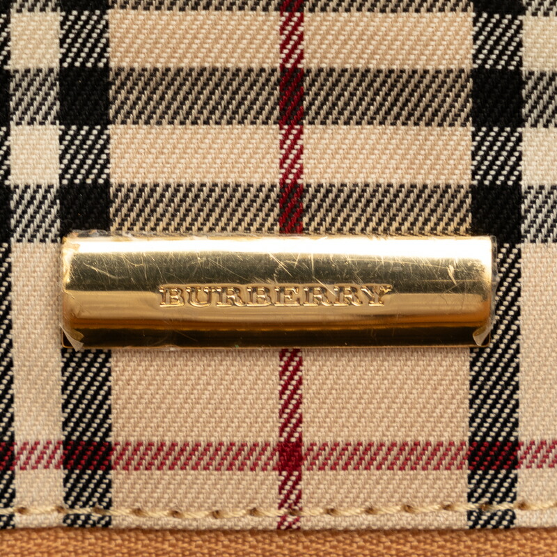 楽天市場】バーバリー ノバチェック ロゴ型押し ゴールド金具 ワン