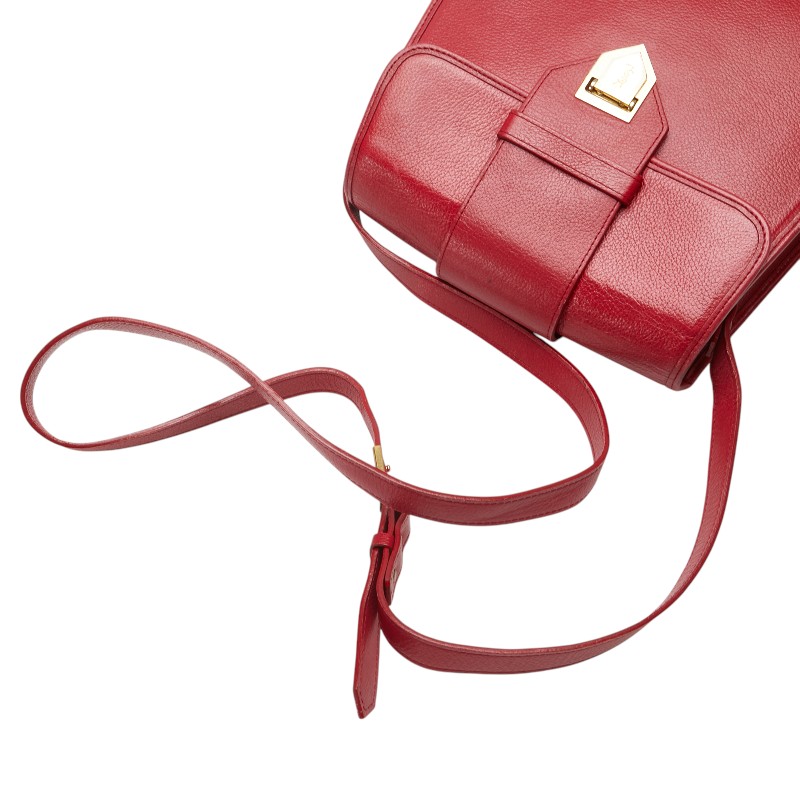 楽天市場】サンローラン YSLロゴ ショルダーバッグ ピンク レザー