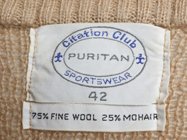 楽天市場】60's ビンテージ ☆ PURITAN ピューリタン Vネック モヘア