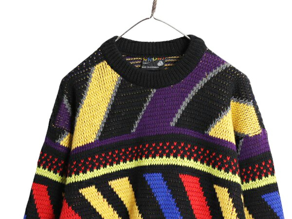 楽天市場】90s オーストラリア製 COOGI 総柄 ウール ニット セーター