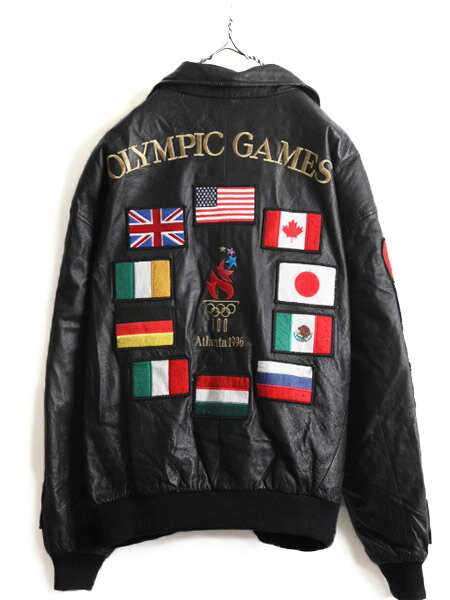 楽天市場】90s オールド 限定 □ アトランタ オリンピック 本革 レザー