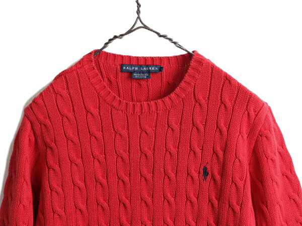 楽天市場】□ ラルフローレン コットン ケーブル ニット セーター