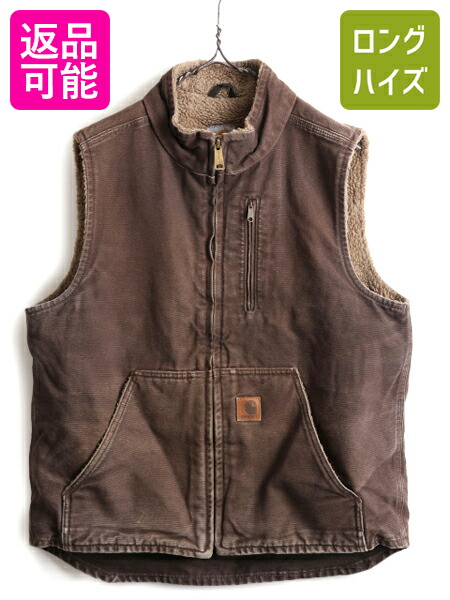 楽天市場】US企画 □ カーハート モックネック 裏 ボア ダック ベスト