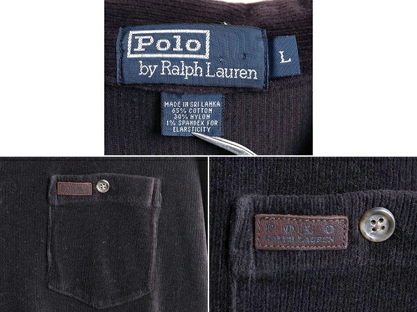 楽天市場】90s □ ポロ ラルフローレン 細畝 ベロア 長袖 シャツ