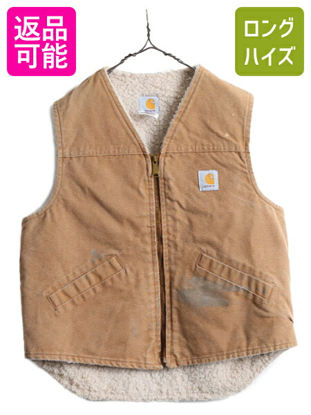 楽天市場】90s USA製 カーハート 裏 ボア ダック ベスト メンズ L