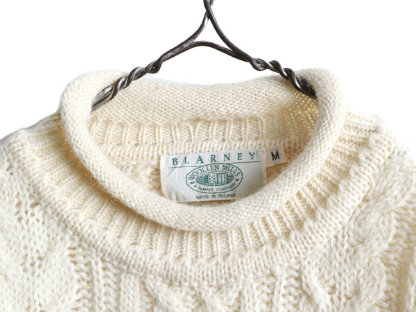 楽天市場】アイルランド製 フィッシャーマン ロールネック ウール