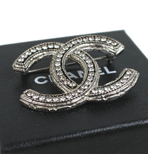 楽天市場】シャネル ブローチ CHANEL ココマーク シルバー ライン