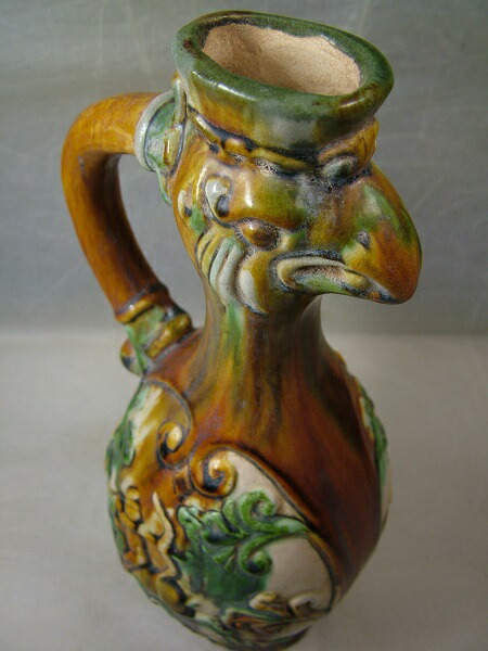 楽天市場】□龍香堂□☆【中国骨董品】唐三彩（とうさんさい）鶏頭壺