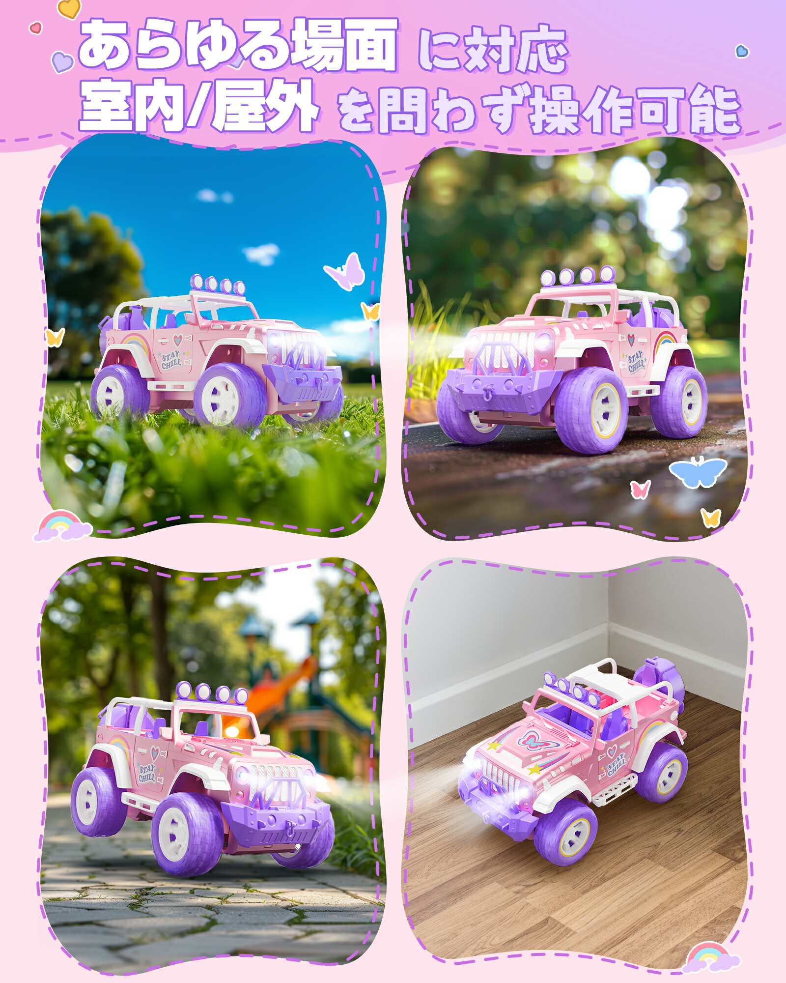 楽天市場】DEERC ラジコンカー こども向け おもちゃ 1/16 オフロード