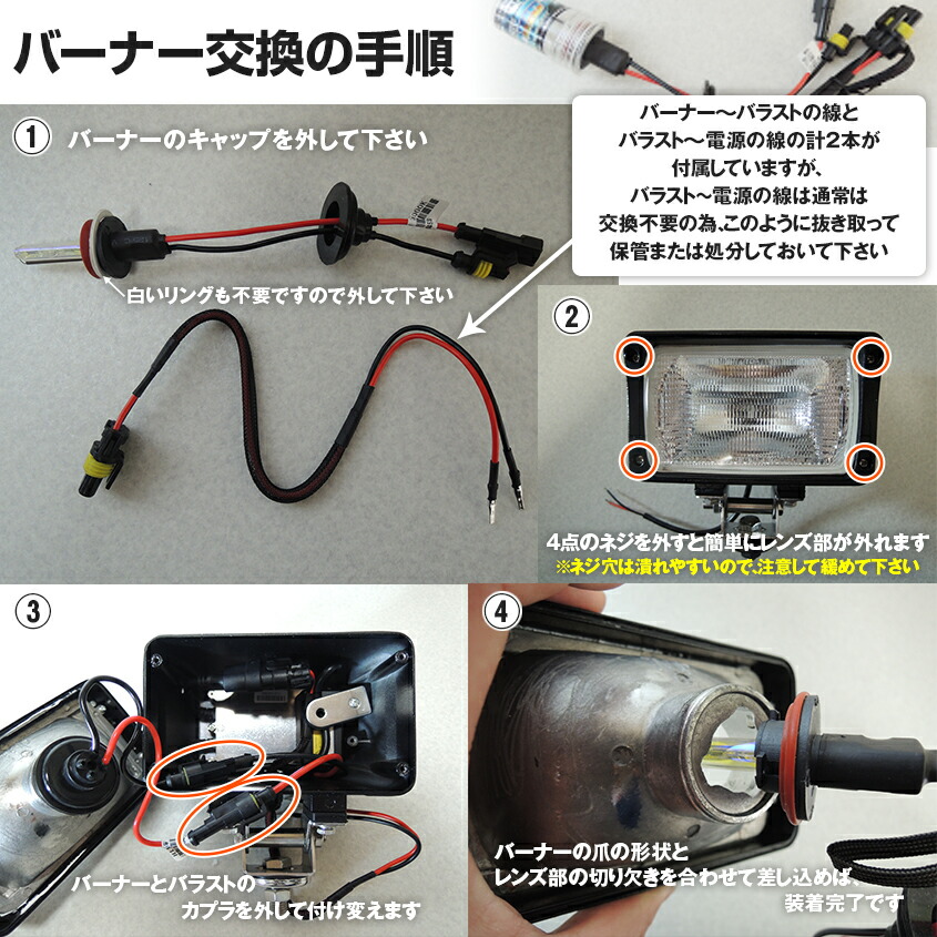 楽天市場】HID 強力 サーチライト 防水 55w用 作業灯 ワークライト用