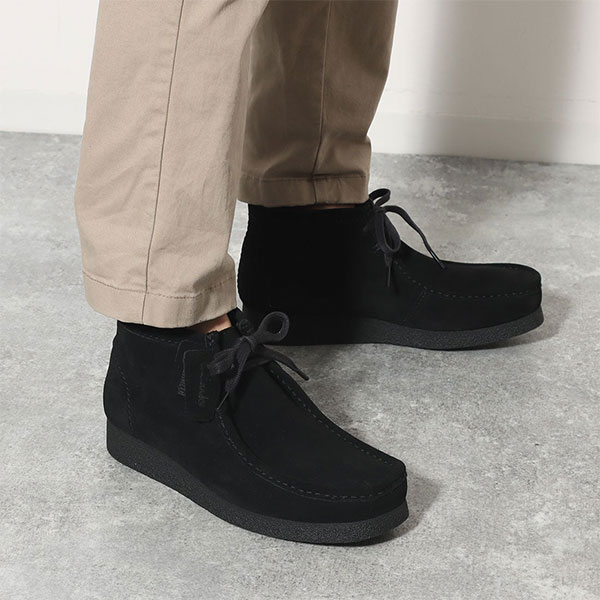 楽天市場】クラークス ワラビー ブーツ メンズ 靴 革靴 黒 ブラック