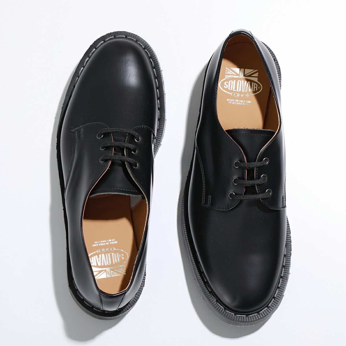楽天市場】SOLOVAIR ソロヴェアー レザーシューズ 3 Eye Gibson Shoe