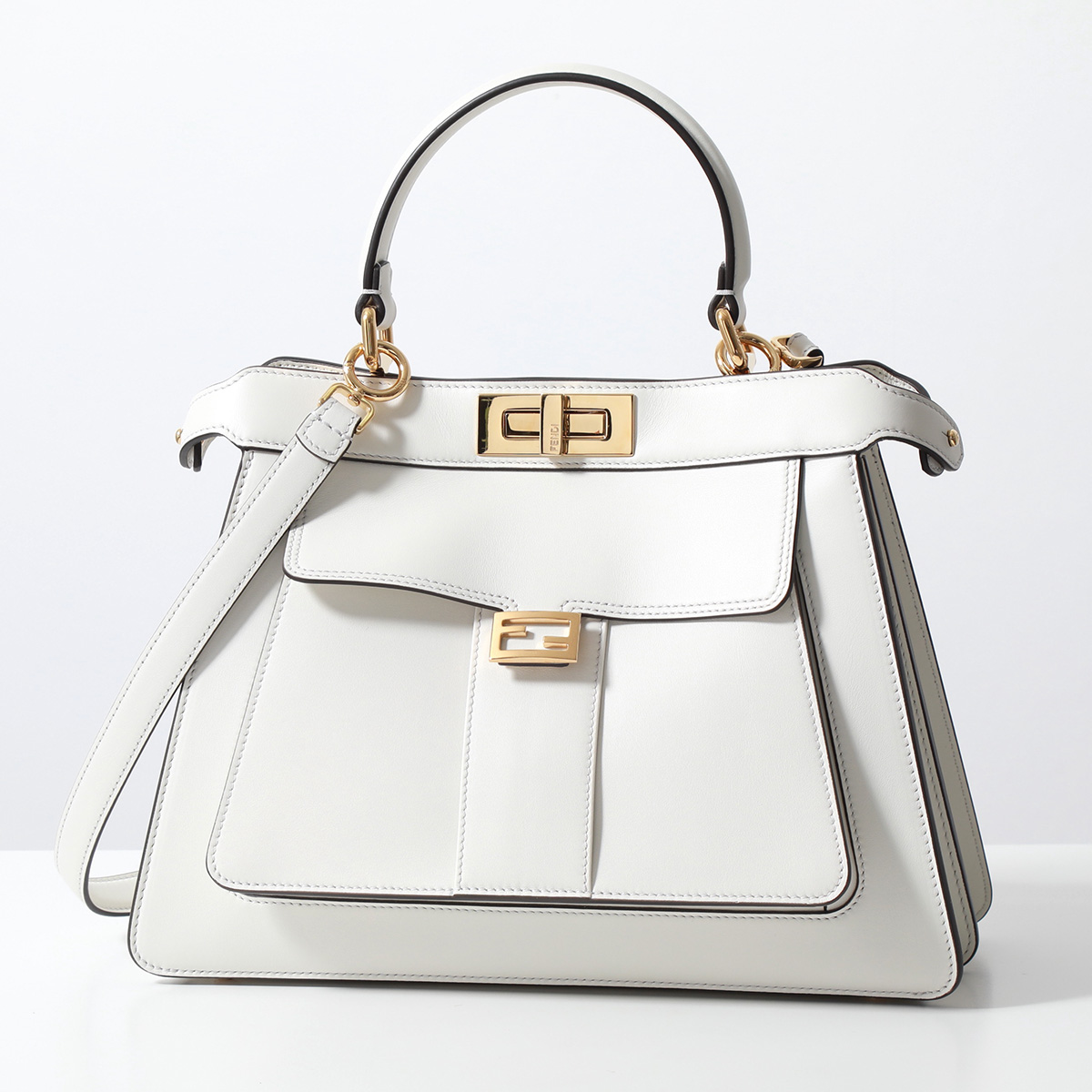 楽天市場】FENDI フェンディ ハンドバッグ PEEKABOO ピーカブー 8BN321