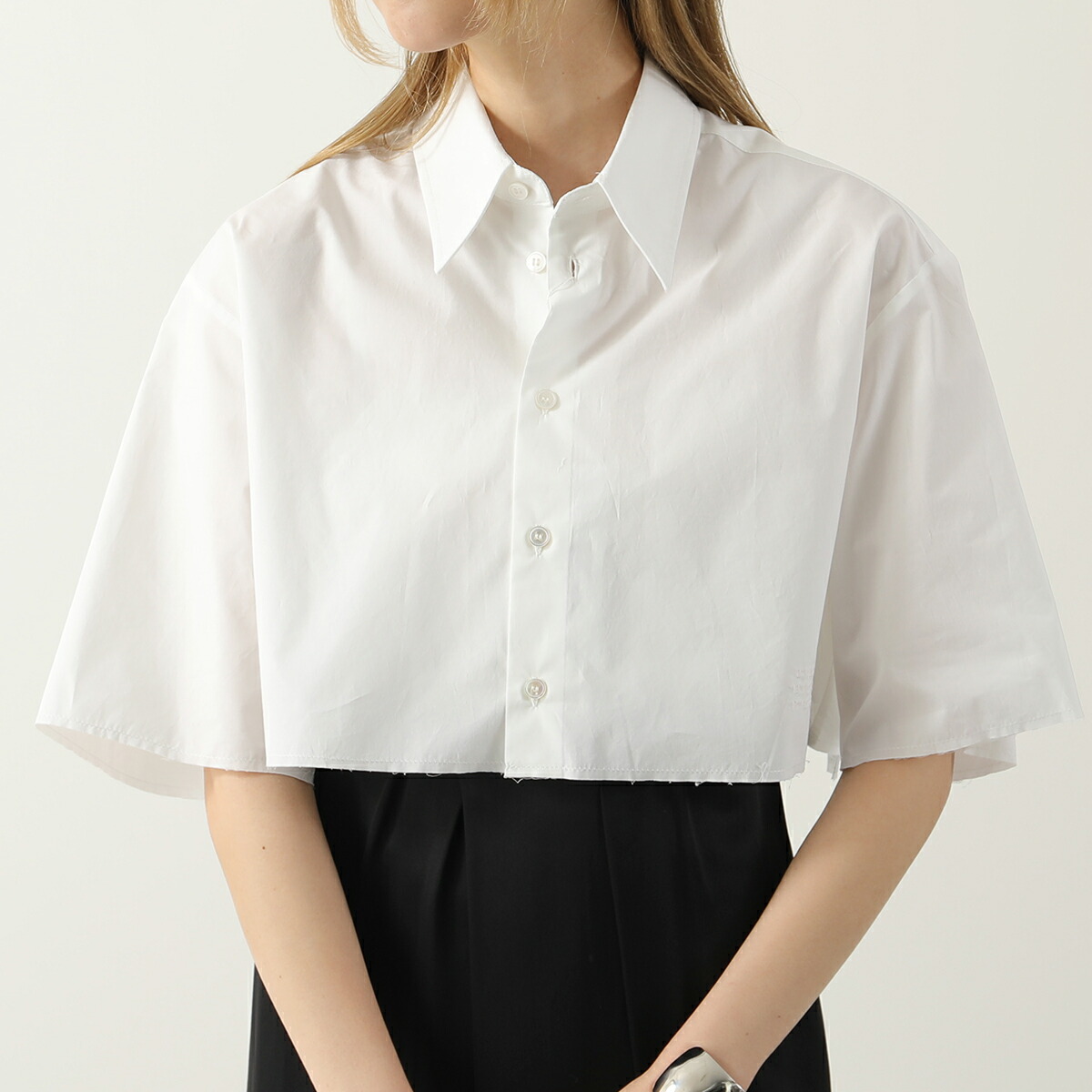 楽天市場】MM6 エムエムシックス メゾンマルジェラ クロップドシャツ