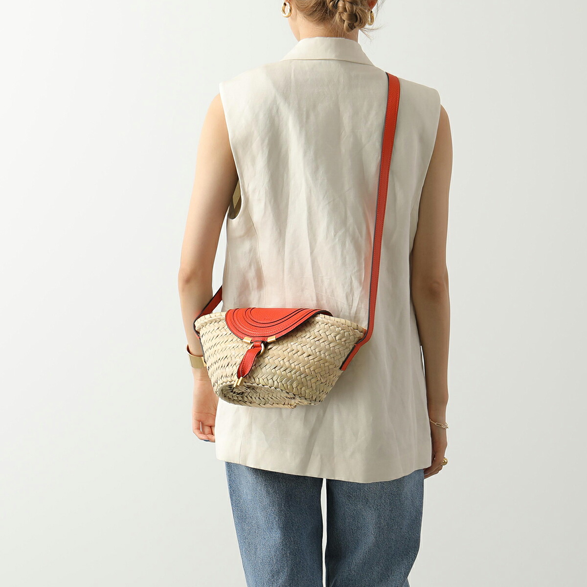 楽天市場】Chloe クロエ かごバッグ MARCIE マーシー CHC22SS729G58