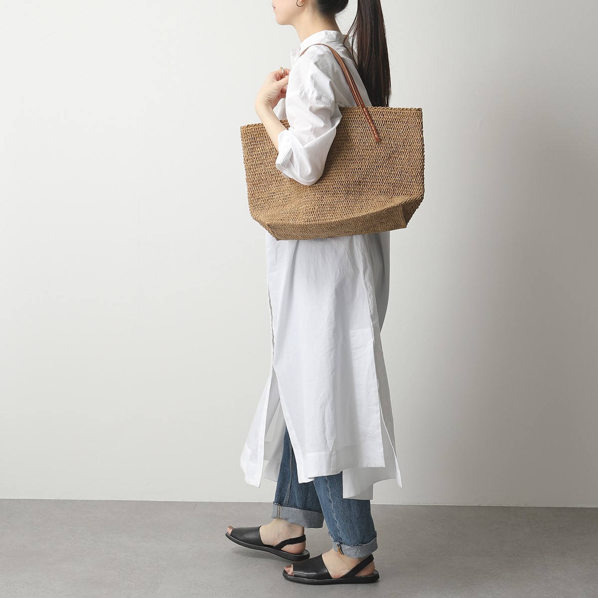 楽天市場】Sans Arcidet サンアルシデ カゴバッグ BEBY BAG SMALL Baby