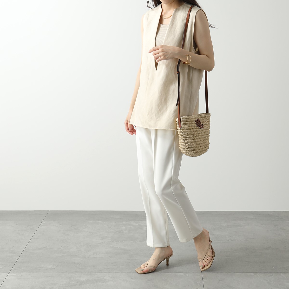 楽天市場】Lauren Ralph Lauren ローレンラルフローレン かごバッグ