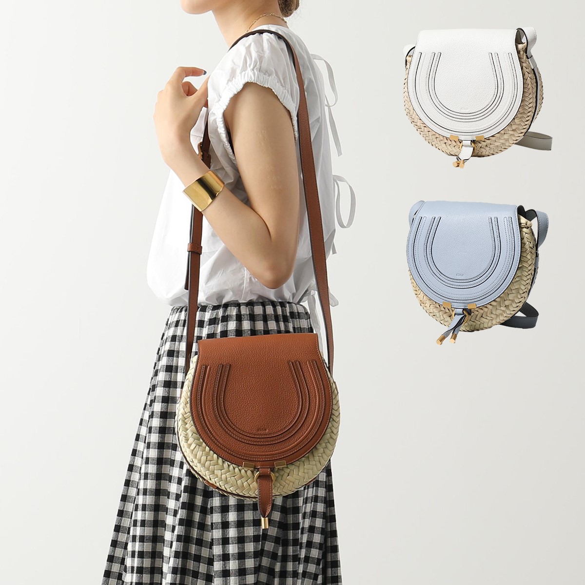 楽天市場】Chloe クロエ かごバッグ MARCIE マーシー SMALL CROSSBODY