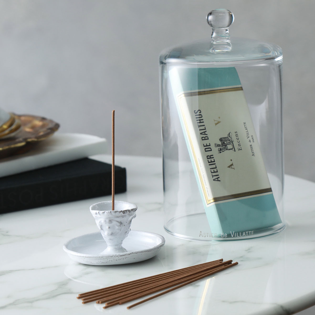 金継ぎ用 Astier de Villatte インセンスホルダー アスティエ お香立て