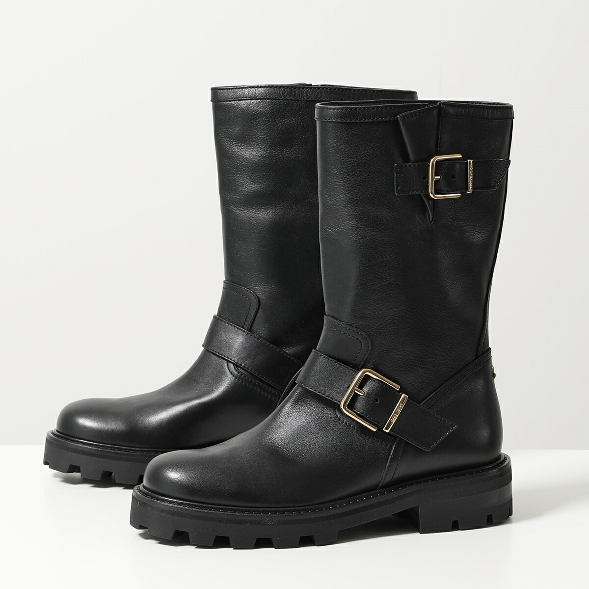 楽天市場】Jimmy Choo ジミーチュウ ミドルブーツ BIKER II SQM