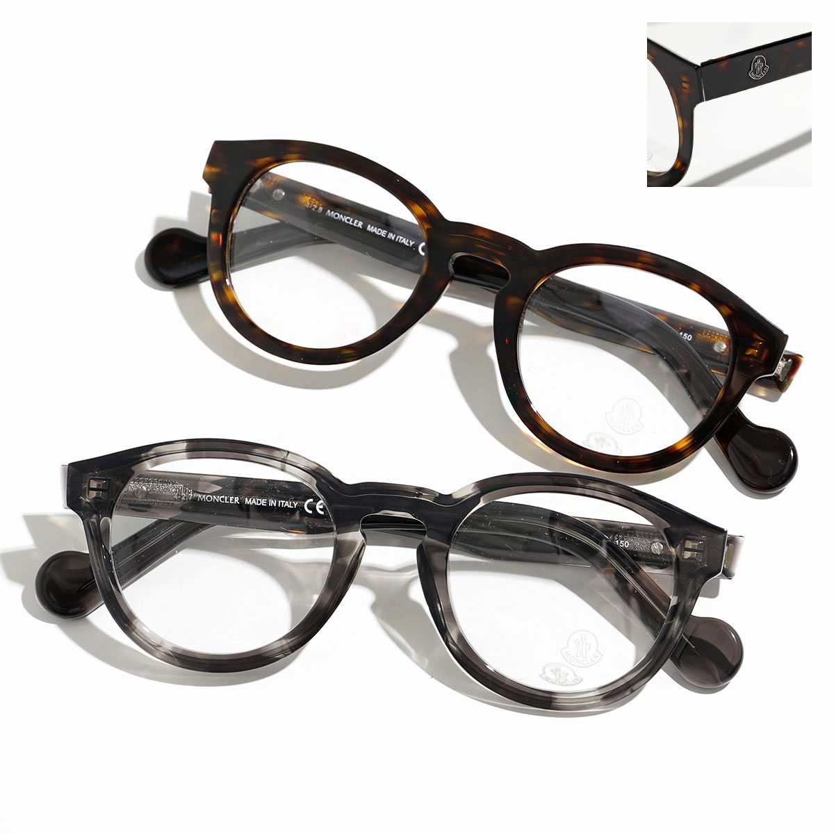 楽天市場】MONCLER モンクレール メガネ ML5006 メンズ ボストン型