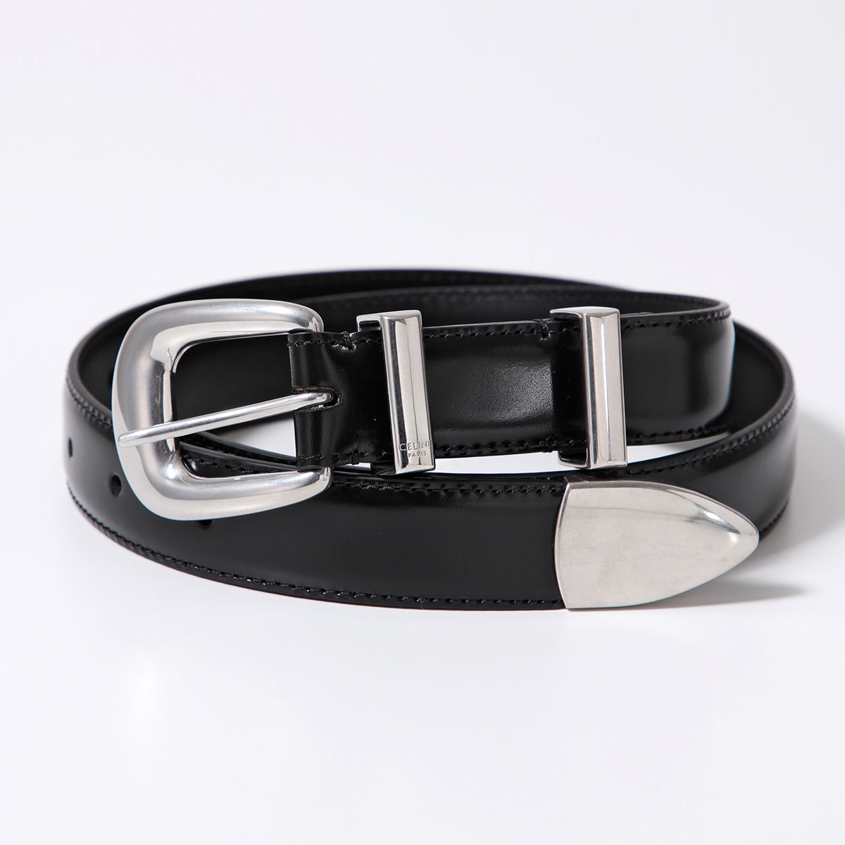 楽天市場】CELINE セリーヌ ベルト Medium 25mm 45BAG3A01.38SI