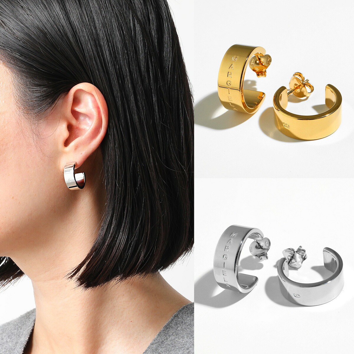 楽天市場】MM6 エムエムシックス メゾンマルジェラ ピアス SM6VG0016