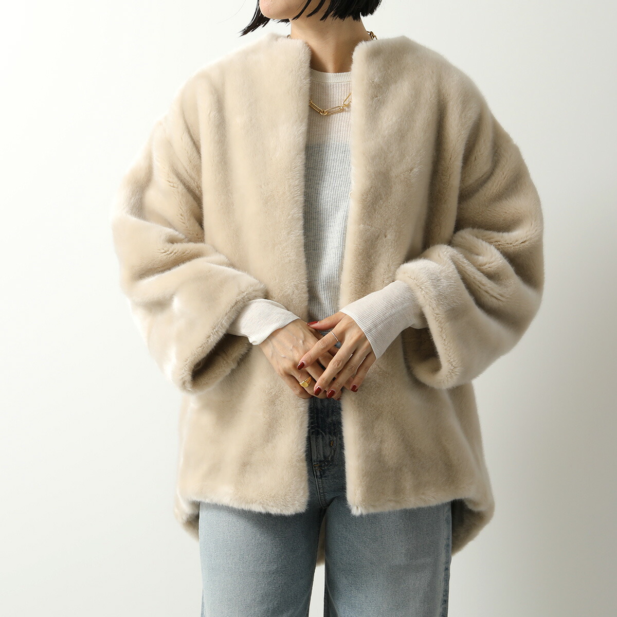 楽天市場】a point etc アポワンウテセ ファー ジャケット VESTE MARIE