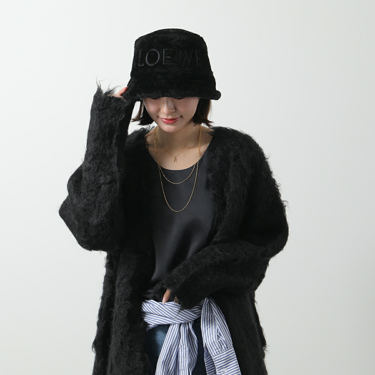 楽天市場】LOEWE ロエベ バケットハット K820HB1X70 レディース ロゴ