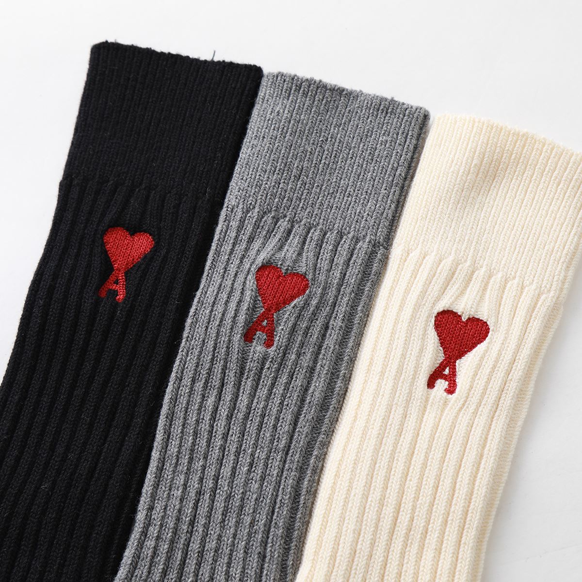 楽天市場】ami paris アミパリス ソックス【3Pセット】THREE-PACK ADC