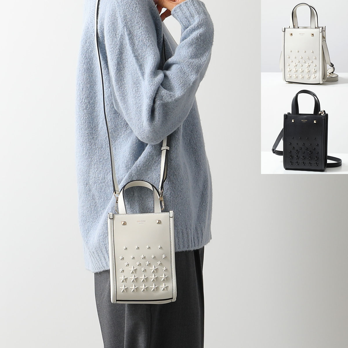 楽天市場】Jimmy Choo ジミーチュウ ショルダーバッグ MINI N/S TOTE