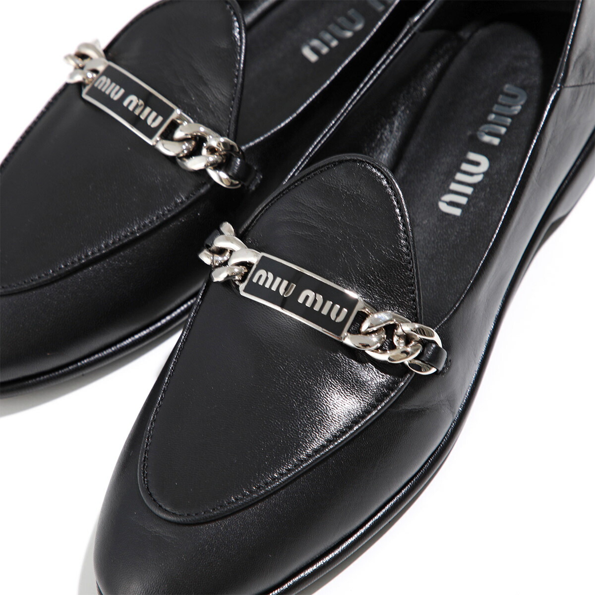 楽天市場】MIUMIU ミュウミュウ ローファー 5D866D 011 レディース
