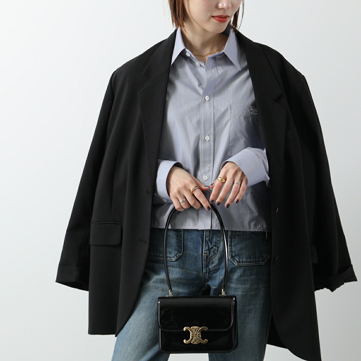 楽天市場】CELINE セリーヌ 長袖 シャツ 830W2C837.01NQ レディース