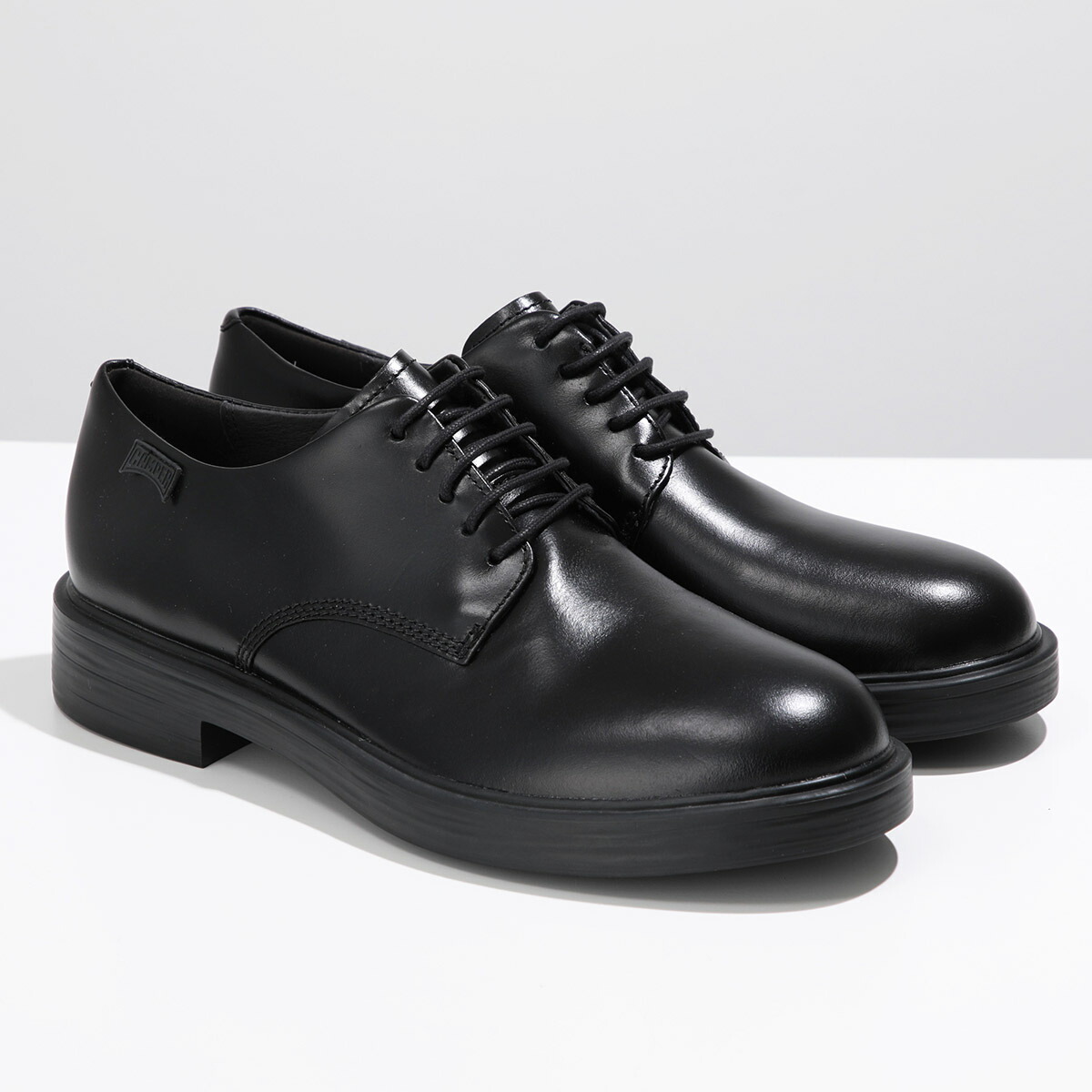 カンペール ブラック レザー レースアップシューズ 39ローファー
