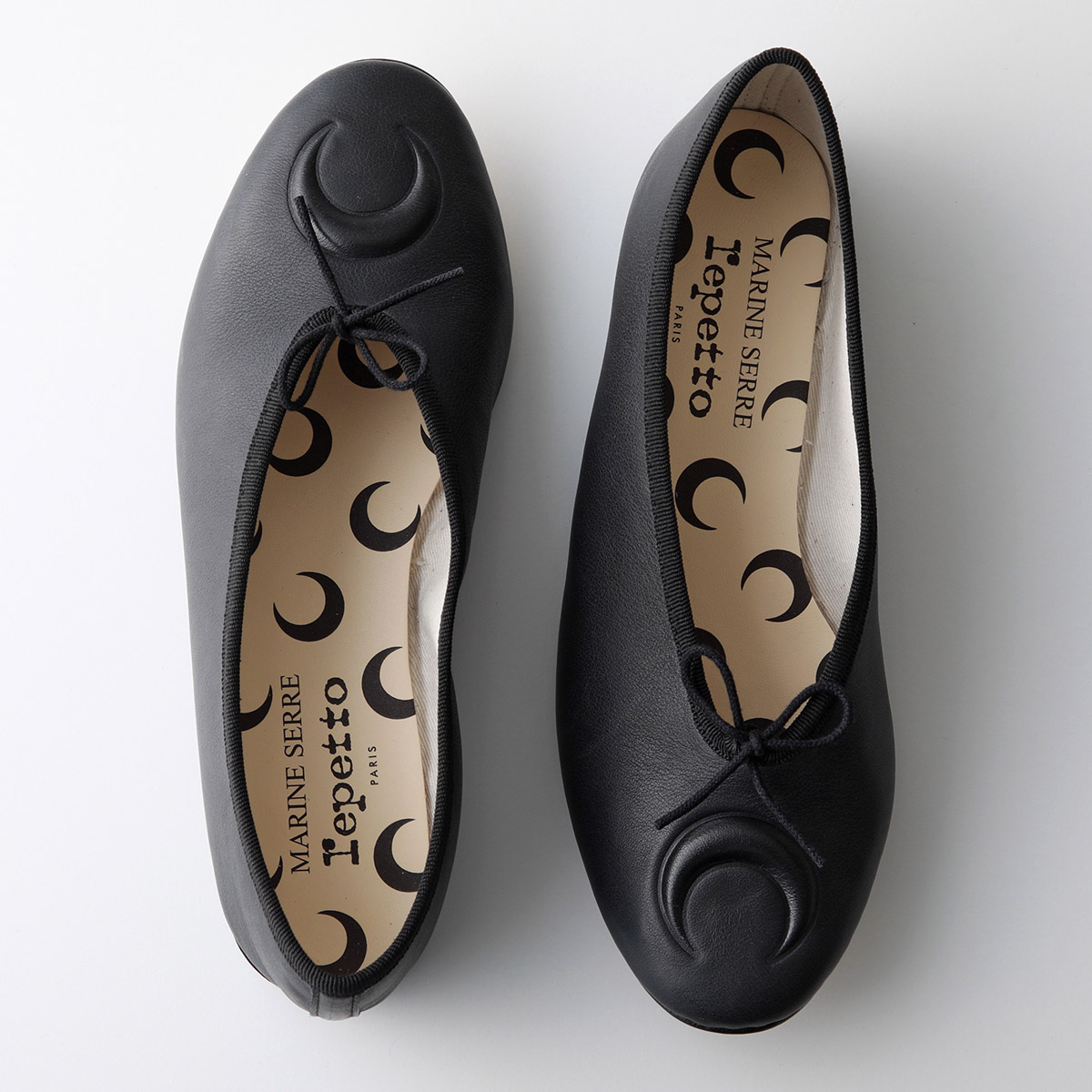 MARINE SERRE ブラック ローファー バブーシュ 37 MARINE SERRE