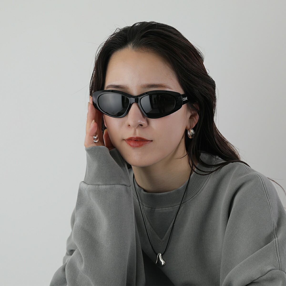 楽天市場】CELINE セリーヌ サングラス CL40279U メンズ キャットアイ