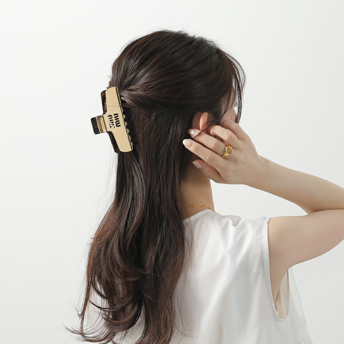 楽天市場】MIUMIU ミュウミュウ ヘアクリップ 5IF218 2DTU レディース