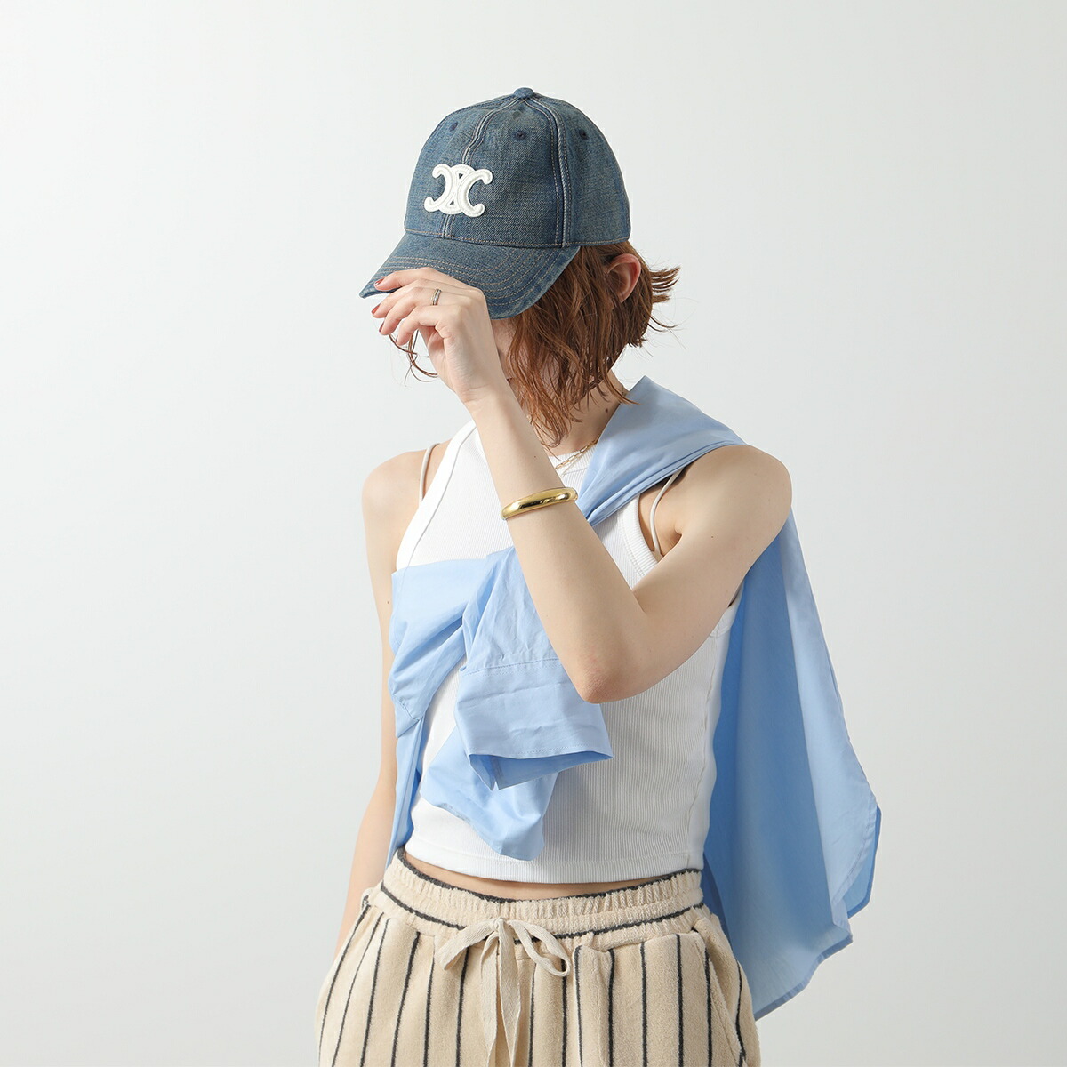 楽天市場】CELINE セリーヌ ベースボールキャップ AA06F930F.07UW