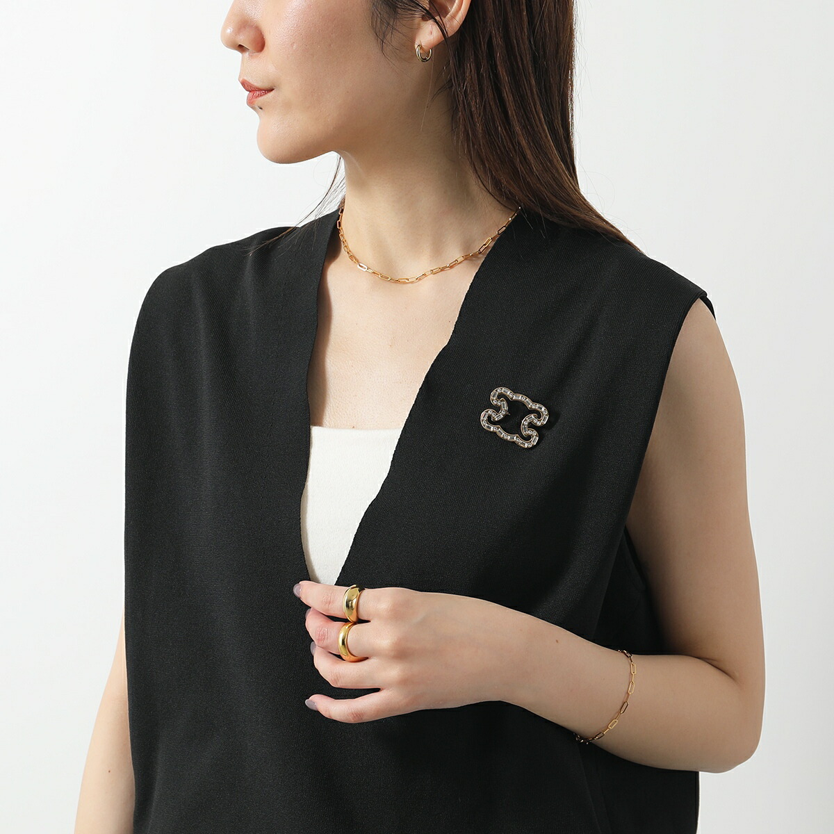 楽天市場】CELINE セリーヌ ブローチ Sparkle Brooch スパークル