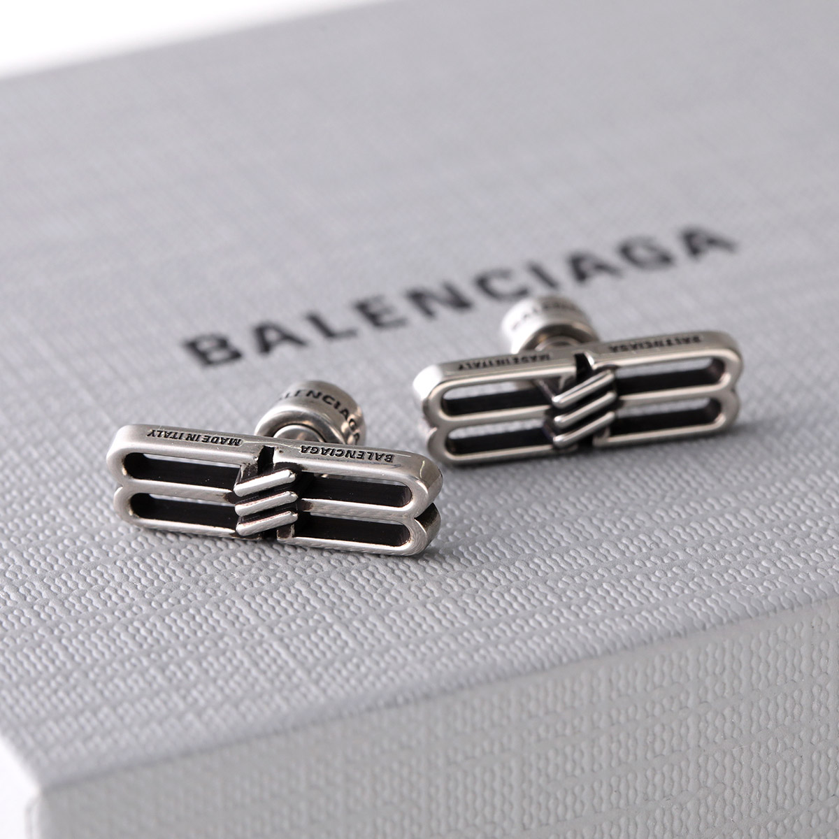 楽天市場】BALENCIAGA バレンシアガ ピアス BB ICON EARRINGS P 696221