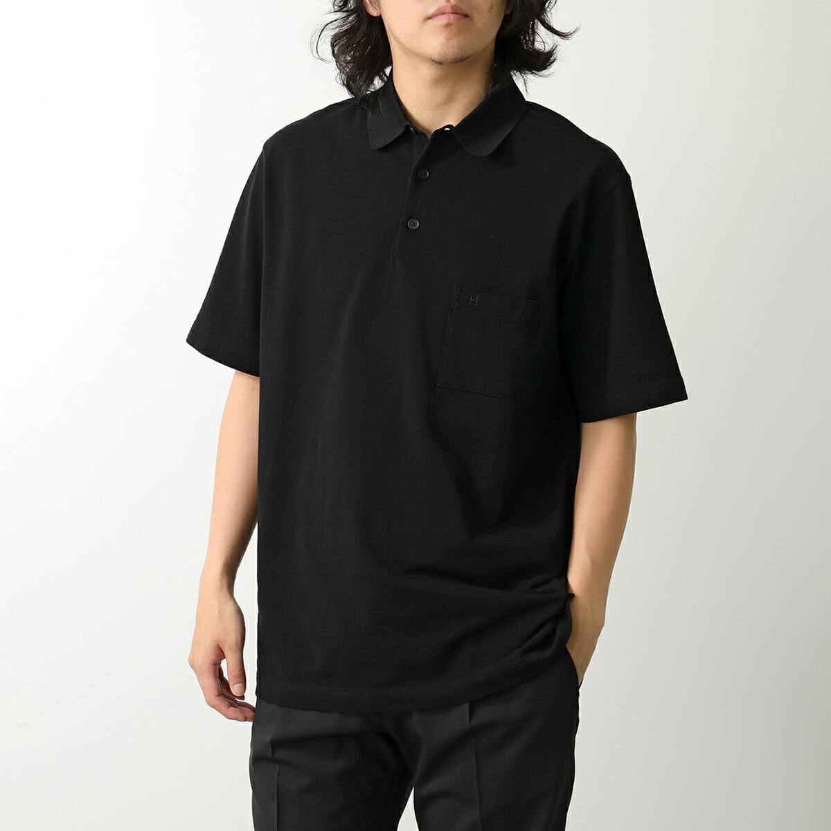 楽天市場】HERMES エルメス ポロシャツ Broderie H 「H」刺繍