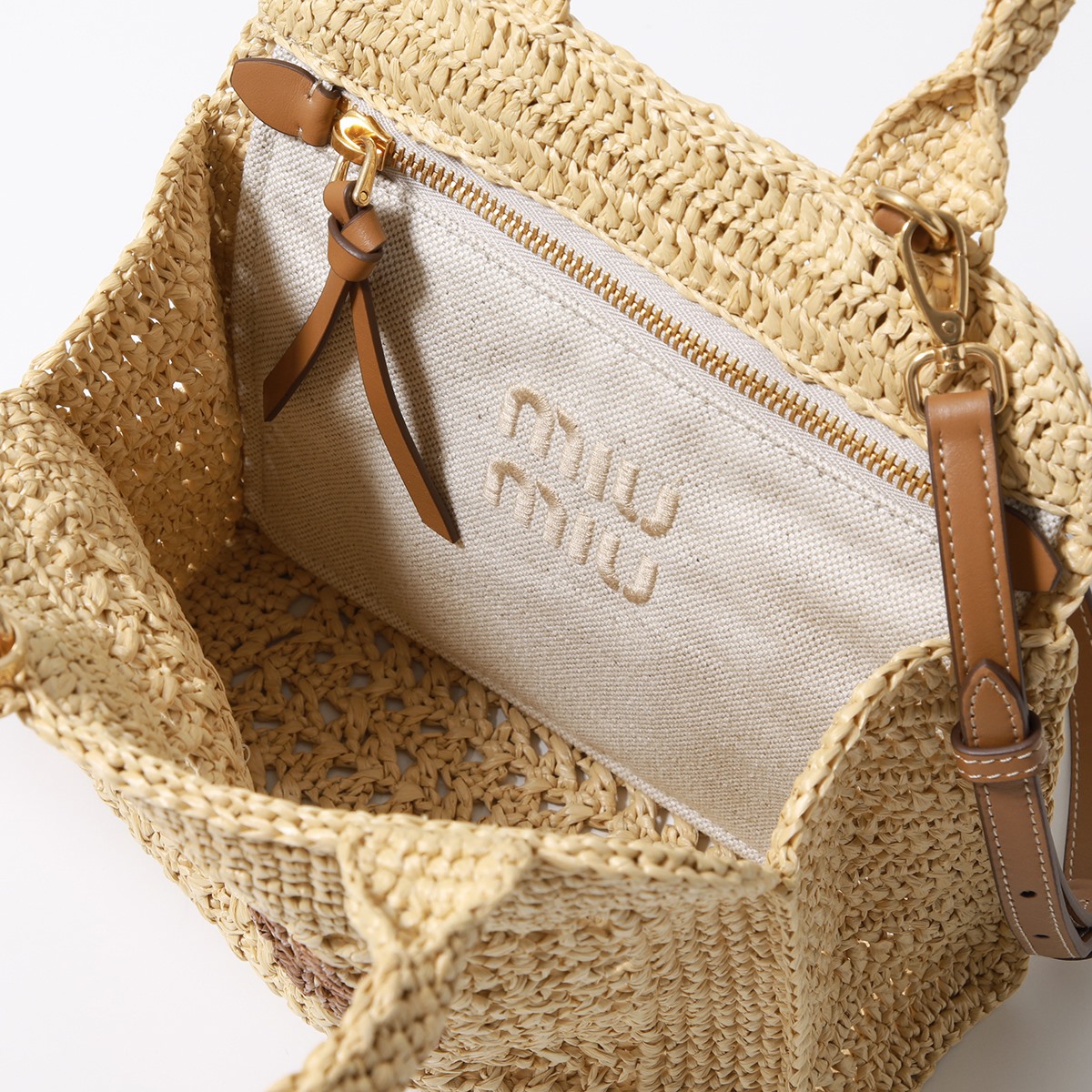 楽天市場】MIUMIU ミュウミュウ かごバッグ 5BA283 2DO1 レディース