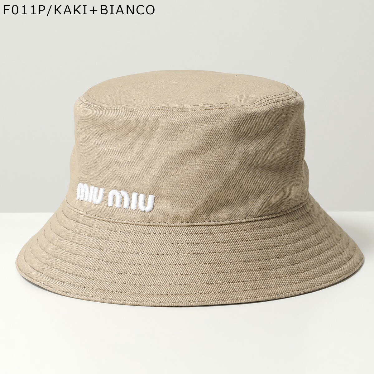 楽天市場】MIUMIU ミュウミュウ バケットハット 5HC196 2DXI